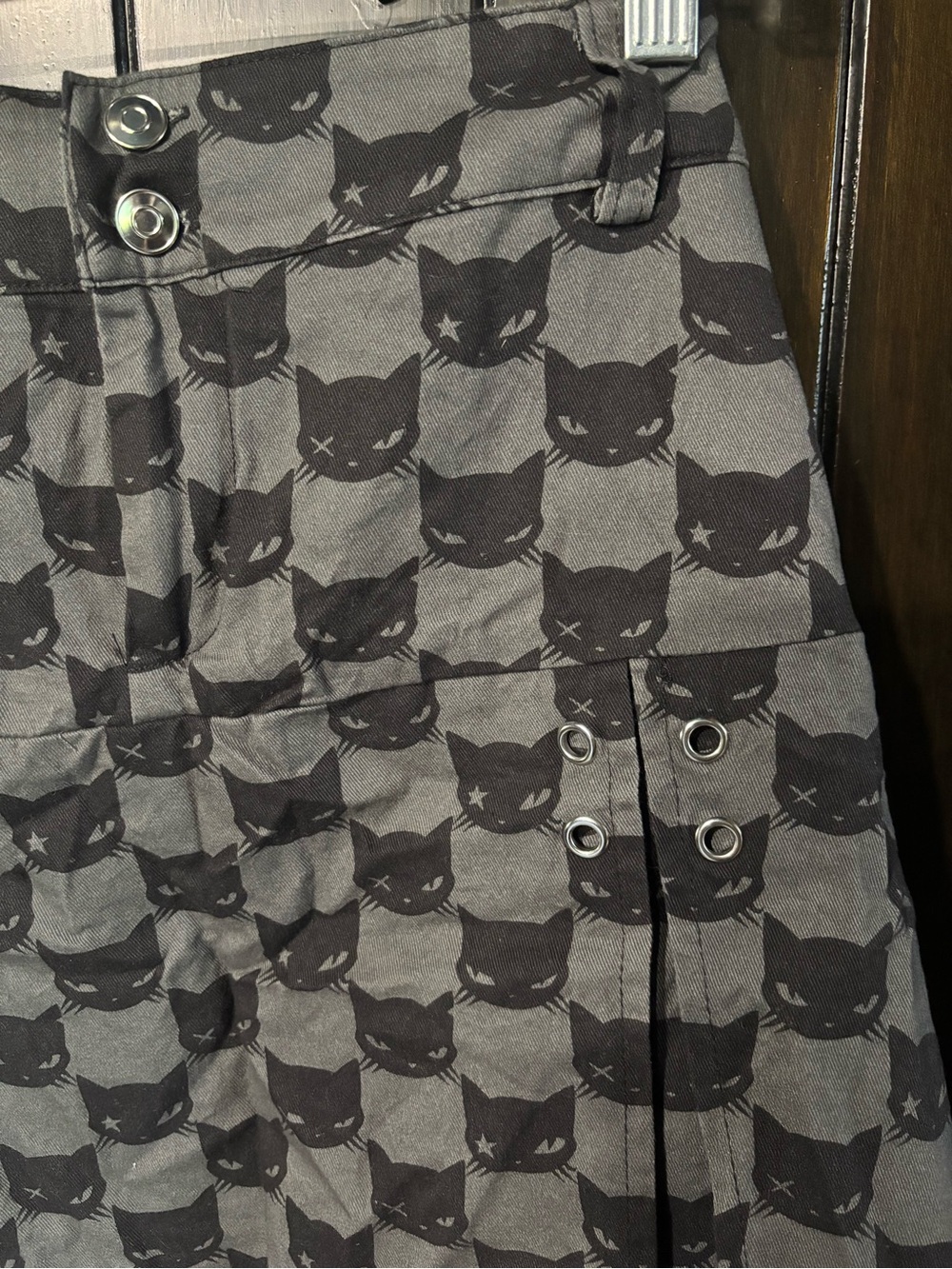 Emily the strange hot topic pleated skirt cat print hot topic plus size 2